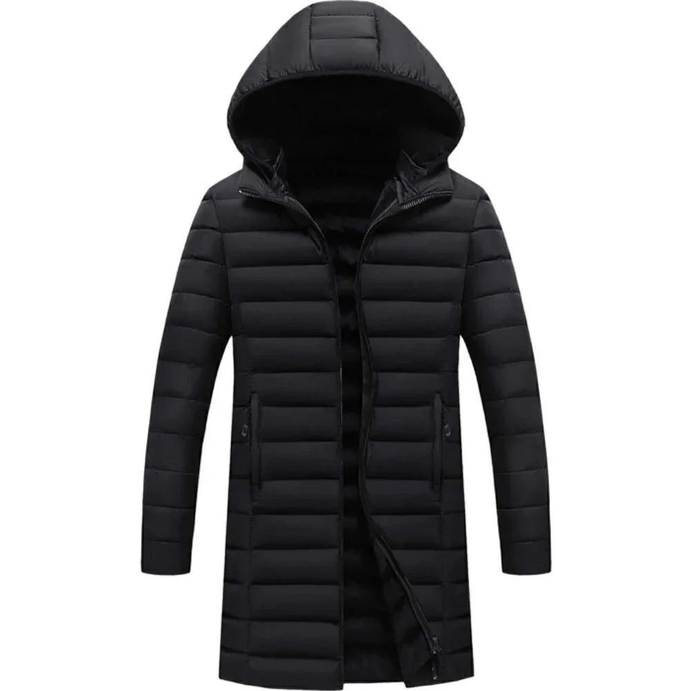 Black Mens Padded Coat